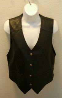 REED Sportswear Leather Outfit Vest and Pants Size 8