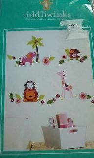 Tiddliwinks Sweet Safari Jungle Collection Wall Peel and Stick Decals 