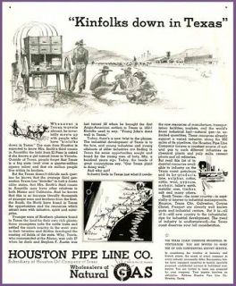 1936 AD FOR THE HOUSTON NATURAL GAS PIPE LINE COMPANY