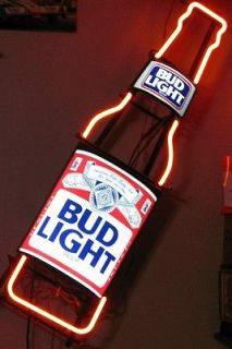 bud light neon sign in Signs, Tins
