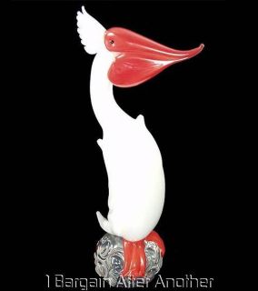 murano glass pelican in Pottery & Glass