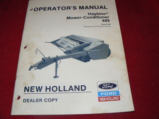 New Holland 489 Haybine Operators Manual