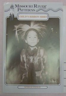 Indian Native American Childs Ribbon Shirt Pattern New
