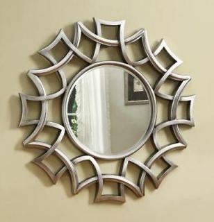 New Starburst Accent Mirror in Silver Finish