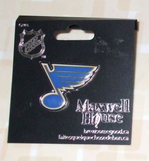 Maxwell House Coffee St. Louis Blues NHL Hockey Pin