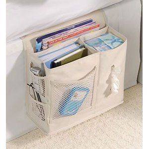 IDEAL NEAT Bedside Bed Caddy Book Magazine Caddy ORGANIZER Remote 