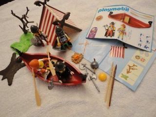 Playmobil 3157 5714 Viking Boat Tent Bear Rug Camp 2 Sets HTF Retired