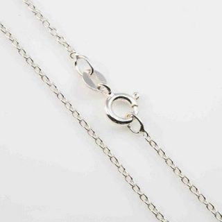   STERLING SILVER 925 ITALIAN TRACE LINK STYLE CHAIN NECKLACE JEWELLERY