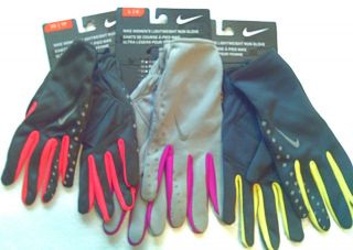 Womens running gloves Nike 80315 pink yellow gray black dri fit 