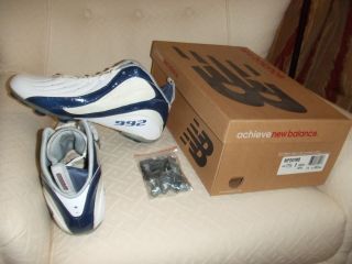 NIB Mens New Balance MF992MB 992 Mid D Football Soccer Cleat Shoes Blk 