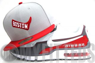   Sox 1908 Grey Red Nike Air Max LTD Matching Green Brim New Era Hat
