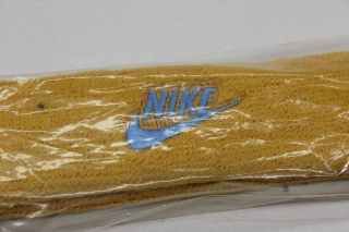 Nike Yellow Maize Light Blue Authentic Athletic Headband One Size 