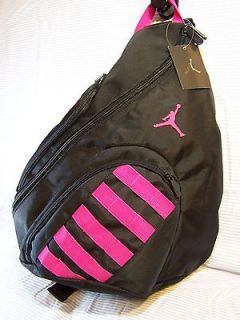 NWT Nike Air Michael Jordan Jumpman 23 Sling backpack School Bag Black 