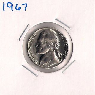 1967 BU JEFFERSON NICKEL ~ I HAVE ALL 1960 1969 P D S NICKELS LISTED
