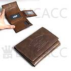 Amity Pampas Steerhide Leather Mens Vintage Trifold Wallet