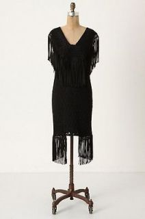 NEW Anthropologie Anna Sui Fandango Dress Size 0 Little Black Dress