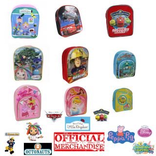 OFFICIAL CHILDRENS DISNEY CHARACTER RUCK SACK BACKPACKS LUNCH BAGS 