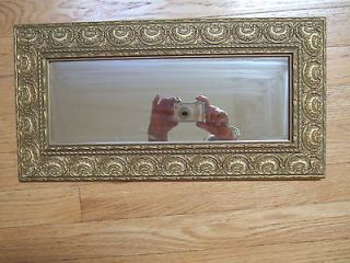 ENGRAVED WIDE GOLD GRAME MIRROR VERTICAL OR HORIZONTAL
