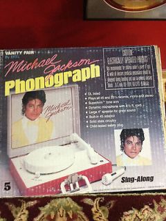 NIB Vintage Michael Jackson Vanity Record Player
