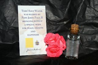 blessed by Pope John Paul II HOLY WATER   with PROOF   FROM THE NUNS 