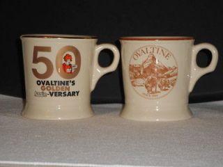 OVALTINE MUGS CUPS BUNTINGWARE AND LITTLE ORPHAN ANNIE