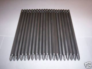 20 6 TOOLUXE #2 PHILLIPS SCREW DRIVER BITS MAGNETIC