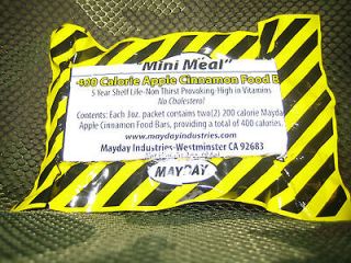 NEW SEALED FRESH X2 MAYDAY 400 CALORIE SURVIVAL FOOD BAR MRE RATION 