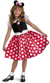 Child Girls Walt Disney Minnie Mouse Licensed Costume