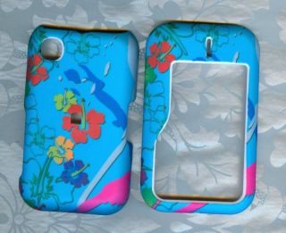 blue flower nokia 6790 Straight Talk phone cover case