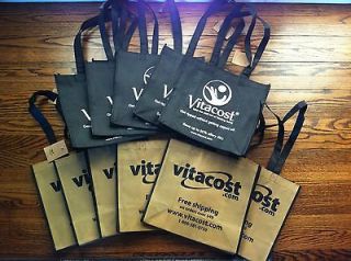 HUGE LOT Vitacost nutrition supplement reuseable shopping bag Ecolife 