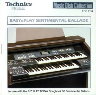 Easy To Play SENTIMENTAL BALLADS Technics EN3 EN4 organ