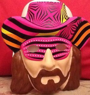   MAN RANDY SAVAGE OFFICIAL REPLICA MASK CHILD ADULT FANCY DRESS COSTUME
