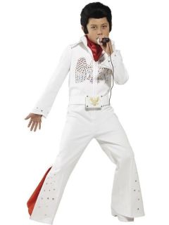 Kids Boys Elvis Presley Licensed Famous Music Smiffys Fancy Dress 