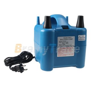 New Two Nozzles High Power Electric Balloon Inflator Air Pump For 