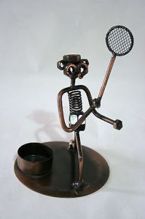Metal / Nuts and Bolts Sculpture of a Badminton player 8
