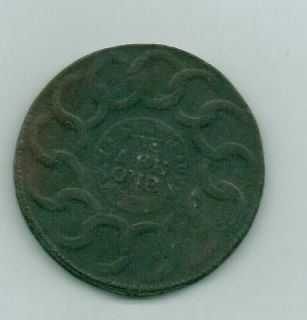 1787 US COLONIAL FUGIO CENT COPPER BECKER COIN.