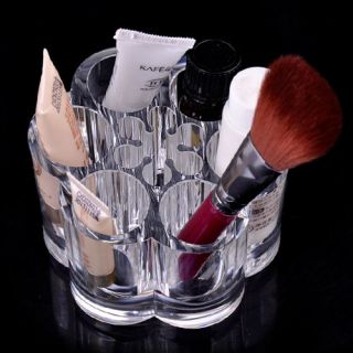   Lipstick Lip Gloss Makeup Brushes Cosmetic Organizer Stand Holder