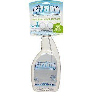 Fizzion Pet Stain & Odor Remover, 32 Ounce Bottle w/ 2 Pack Refill