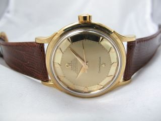 OMEGA AUTOMATIC CONSTELLATION CHRONOMETER PIE PAN DIAL 18K ROSE GOLD 