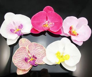 Pick Fabric Orchid Flower Hair Clip Bridal Wedding Hawaii Party Prom