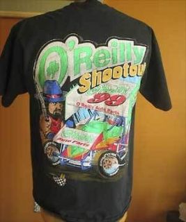 Vtg 1999 OReilly Shootout Topeka Kansas Auto Parts Racing Shirt Mens 
