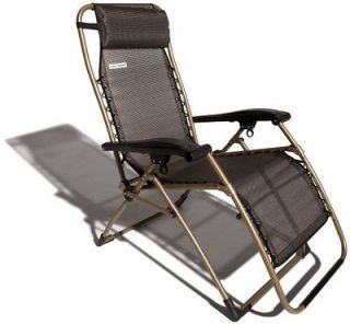 Strathwood Basics Anti Gravity Adjustable Recliner Chair Dark Brown W 