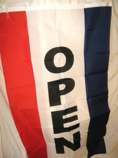 open flag vertical