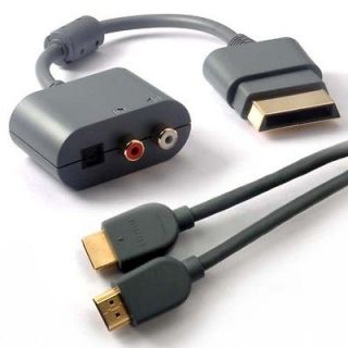 Optical Audio Adapter For XBOX 360 HDMI AV Cable Gamin