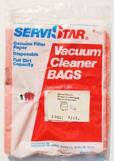 Vacuum Cleaner Bags for General Electric Premier Whirlwind Canister 