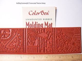 PMC Polymer Clay Molding Mat Texture Rubber Stamp Asian