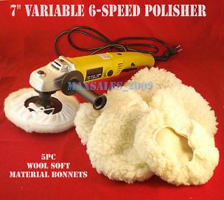 Variable Speed Electric Car Polisher Buffer New