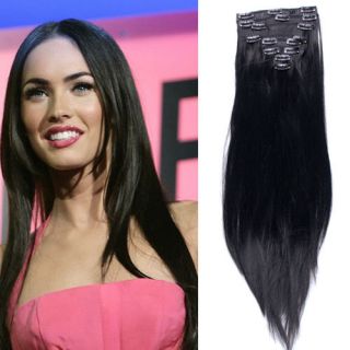 23 full head clip in hair extensions one pieces clips on