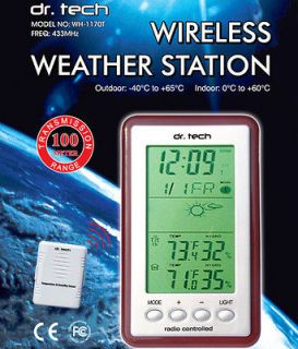   Tech Wireless Weather Station w/ Outdoor Temperature & Humidity Sensor