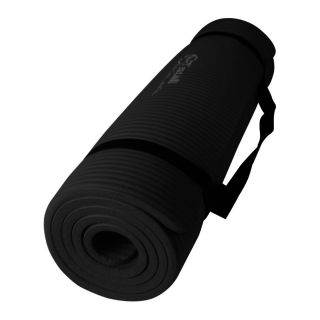   BLACK 68 x 24x 0.5 (12.5 mm) NPR Yoga Mat Pad Non Slip Durable